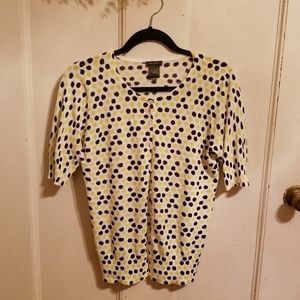 Ann Taylor Dot Cardigan